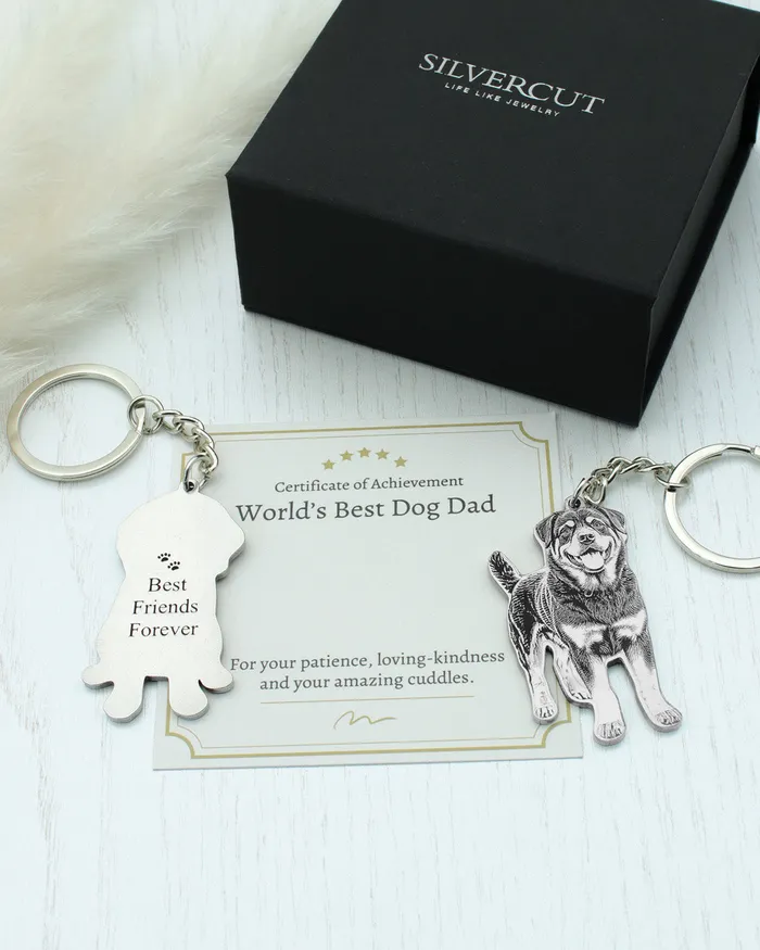 LifeLike Keychain Fathers Day Certificate Silvercut Original Necklaces
