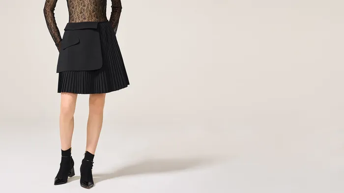 ADEAM Rings Black Nana Skirt