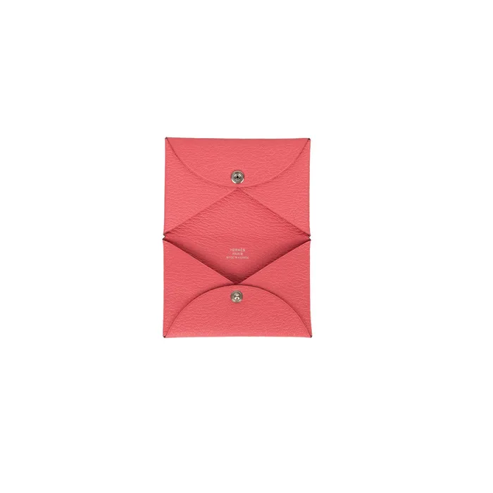 Hermes Earrings PreOwned Hermes Calvi Card Holder