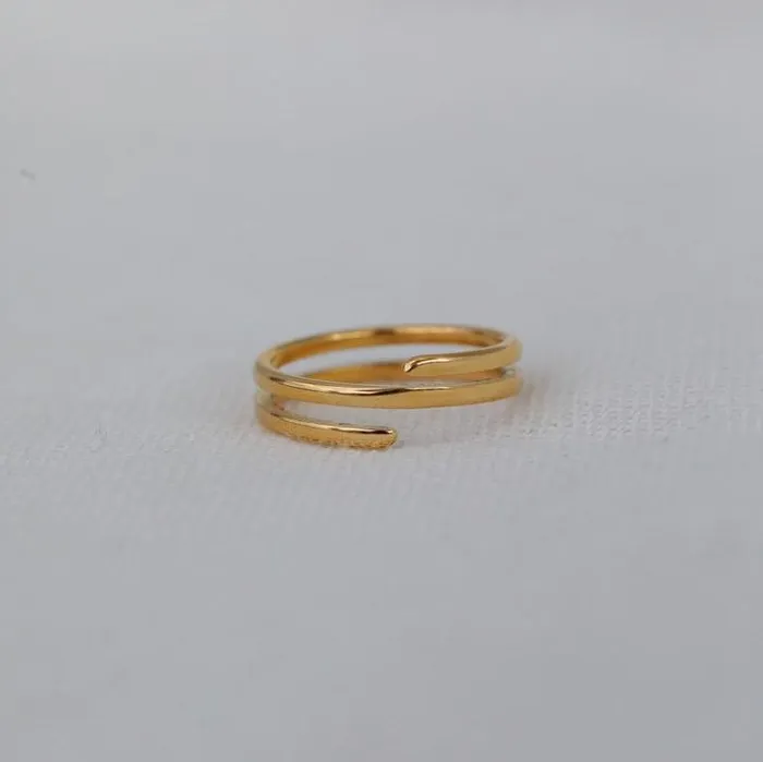 Jewelvers 18K GoldFilled Layered Ring Gold Spiral Ring For Women Rings Jewelvers 18K GoldFilled Layered Ring Gold Spiral Ring For Women Rings